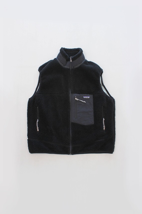 2001 Patagonia Made U.S.A. Retro-X Vest, Black (XL)