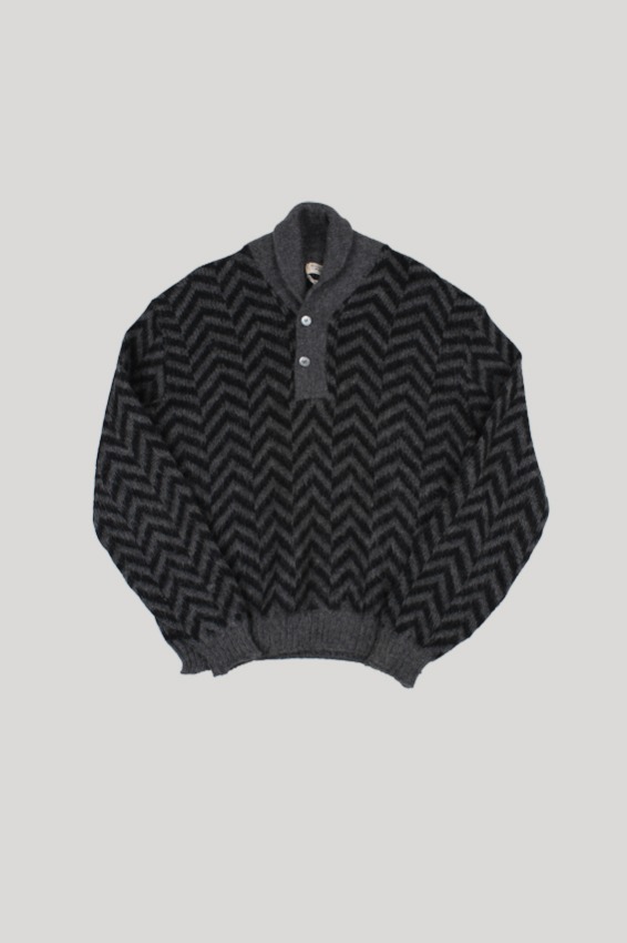 [Deadstock] 50s Vintage Mohair Short Knit Sweater (44)