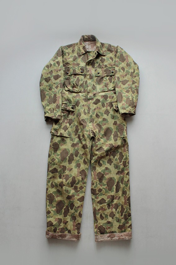 WW2 40&#039;s US Army M-1943 Frog Skin Camo Jump Suit (100)