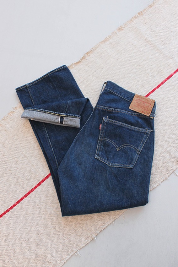 60&#039;s LEVIS Early 66 501 Capital E Selvage Denim (실제 32 x 29)