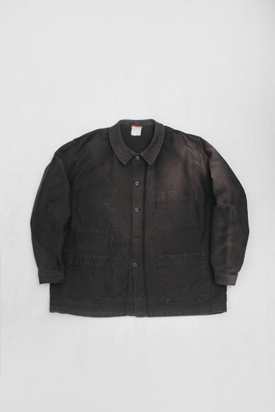 [Black Moleskin] 70s French Work Jacket (110)