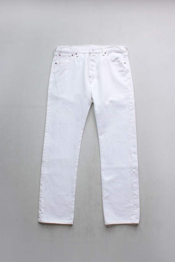vintage Levis 501 White Denim Pants (33x32)