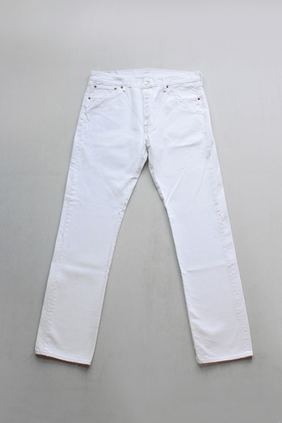 vintage Levis 501 White Denim Pants (34x34 / 34x33)