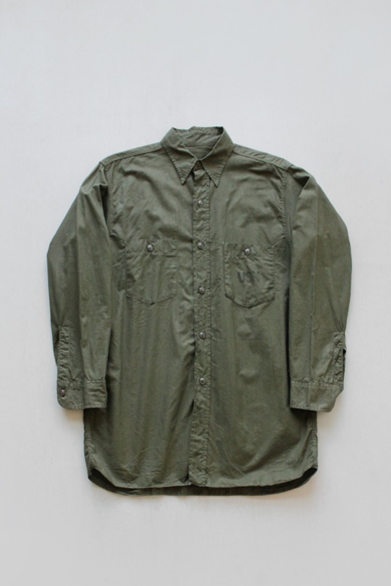 WW2 1940s US NAVY N-3 Poplin Shirt (15)