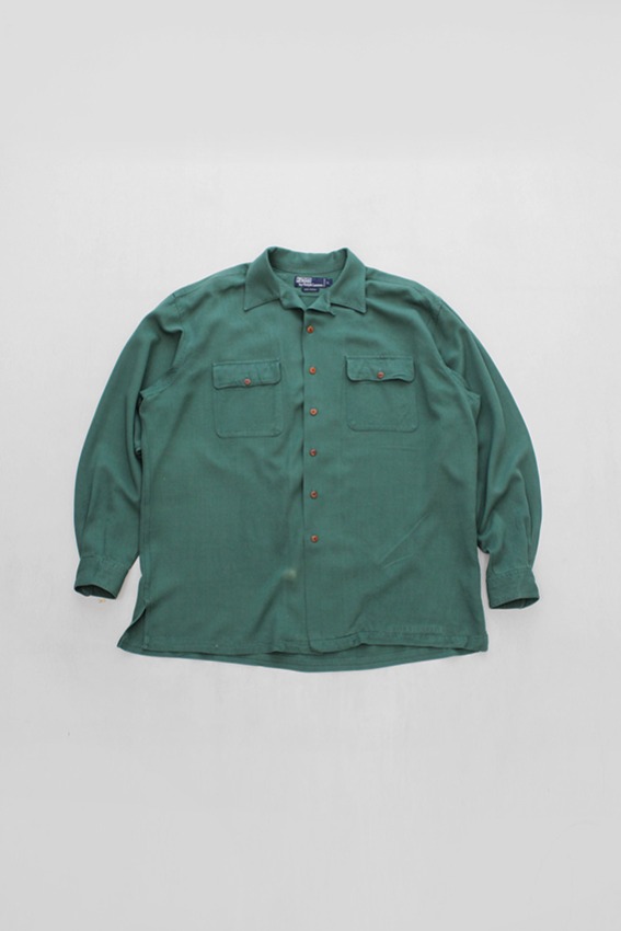 80s Polo Ralph Lauren Rayon Shirt (L)