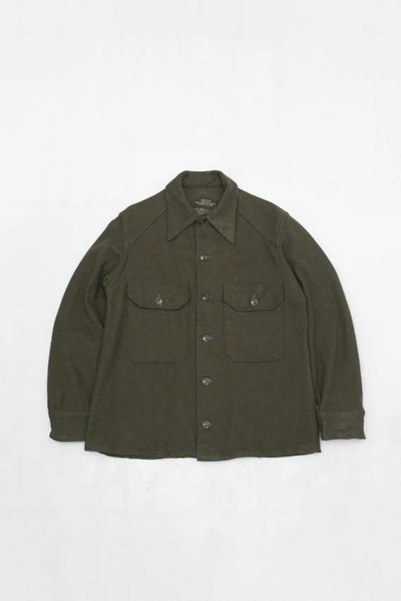 [Deadstock] 50s US ARMY OG-108 Wool Shirt (M)