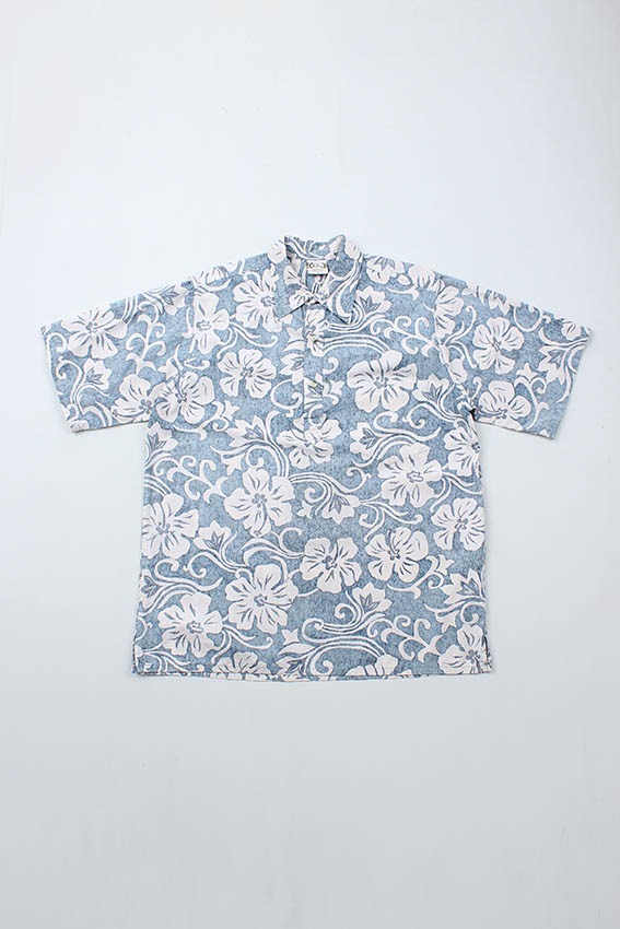 Vintage &#039;Go Barefoot&#039; Pullover Hawaiian Shirts (L)