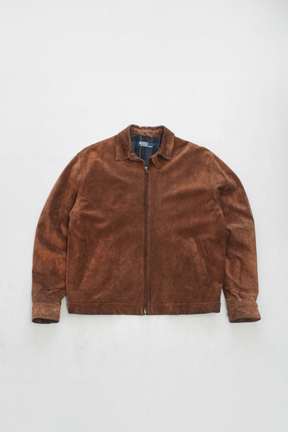 Polo Ralphlauren Calf Suede Leather Jacket (M)