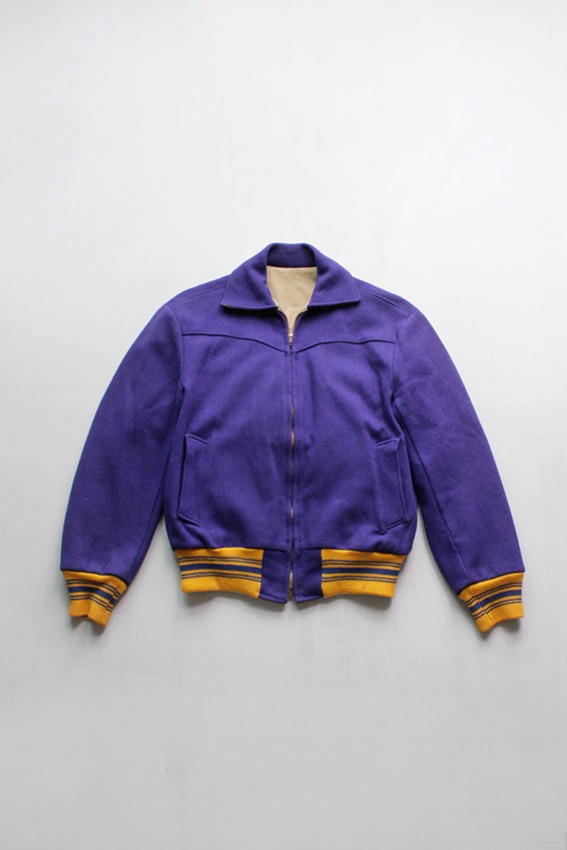 1950s Holt&#039;s Sporting Goods Reversible Varsity Jacket (US40)