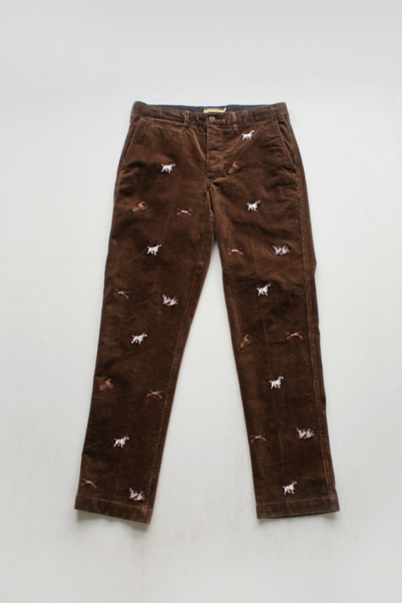 00s POLO RUGBY Irish Setter Embroided Corduroy Pants (32x32)