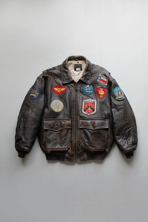 AVIREX G-1 Leather Jacket, Tom Cat VER. (XL)