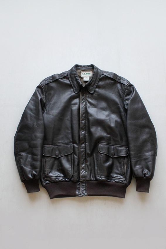 1980s LLBEAN Type A-2 Leather Jacket , Made In USA (40L)