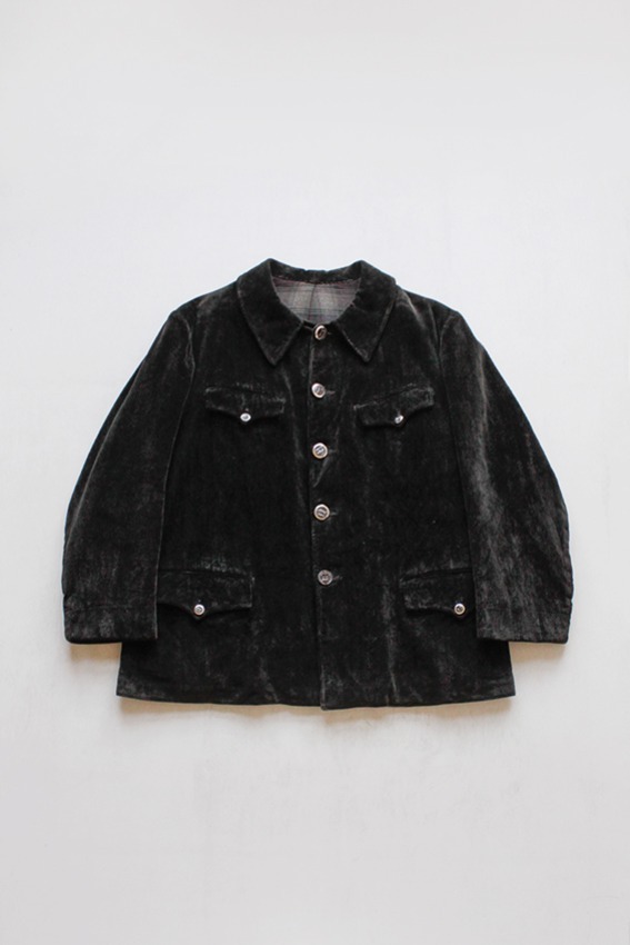 Pique Corduroy, 1940s French Hungting Jacket (105)