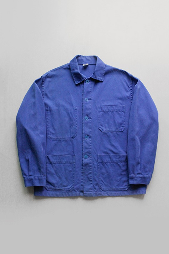 60s French Work Jacket, Royal Blue (105)